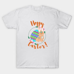 Hoppy Easter Easter Eggs and Funny Funny T-Shirt